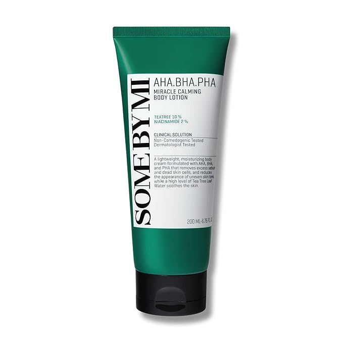 SOME BY MI AHA BHA PHA Miracle Calming Body Lotion – 6.76oz, 200ml – Korean Exfoliating Salicylic Acid Body Moisturizer for Dry Skin – Daily Hydration & Soothing Care with Centella – Korean Skin Care-BrightBean Baby
