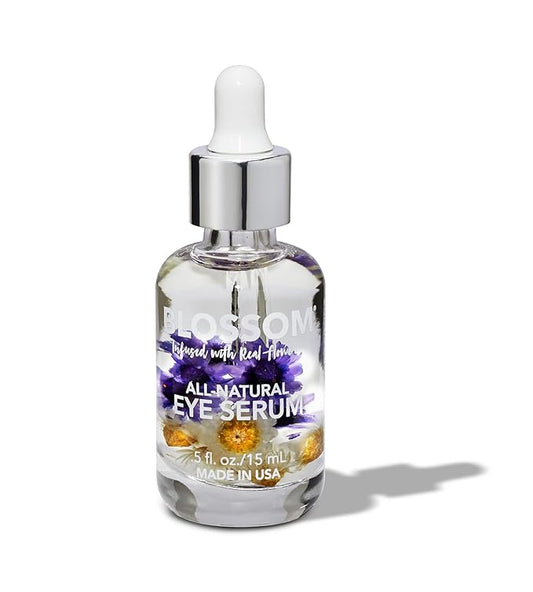 Blossom All Natural Organic Cruelty Free Moisturizing Eye Serum with Essential Oils, Infused with Real Flowers, Made in USA, 0.5 fl. oz., Fall Medley-BrightBean Baby