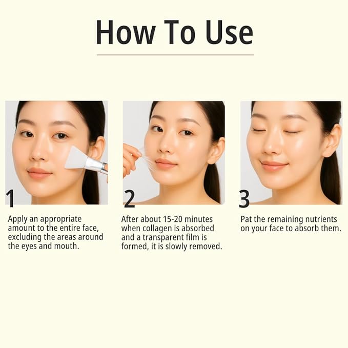 daymellow Rice Collagen Wrapping Mask 2.36 fl. oz / 70ml – Korean Peel-Off Facial Mask with Hydrolyzed Collagen, Hydrating & Firming, Overnight Gentle Pore Tightening for Glowing Glass Skin-BrightBean Baby