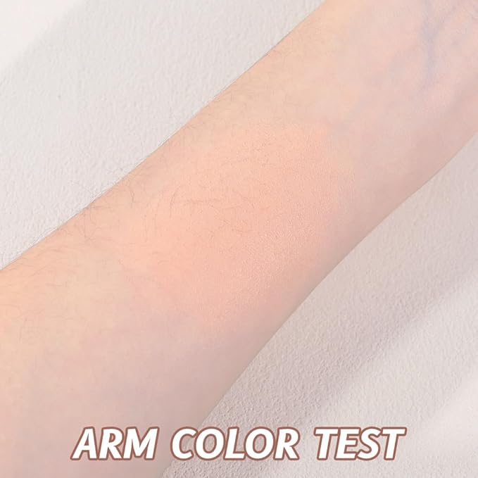 Single Mini Pressed Eyeshadow Makeup Palette, Nude Skin Color Sparkle Shimmer Glitter Monochrome Cream Eye shadows Palette Brightener Makeup for Older Women, Pigmented Waterproof 02#-BrightBean Baby