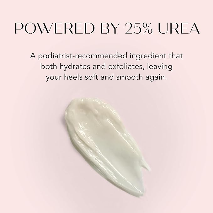 Luxury Foot Cream for Dry Cracked Heels | 25% Urea Cream for Feet with Vitamin E | Foot Moisturizer & Cracked Heel Treatment | Naturally Scented, Paraben and Phthalate Free-BrightBean Baby