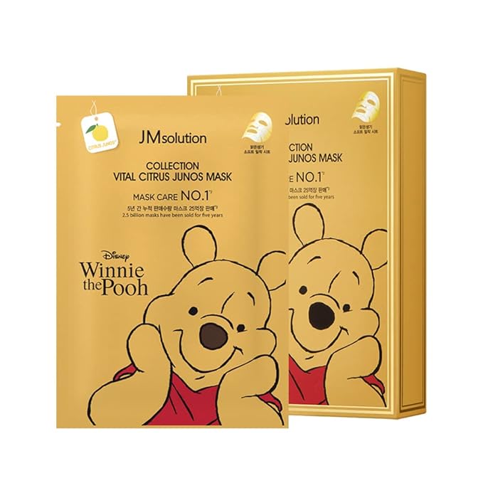 JMsolution Disney Collection Vital C mask- Brightening Elastic -Korean Skin care facial mask 10EA-BrightBean Baby
