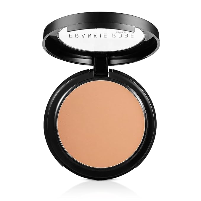 Frankie Rose Cosmetics Powder Foundation – Full Coverage Face Powder For Pores & Imperfections, Evens Out Skin Tone & Shine-Control | 58 Grams (Honey)-BrightBean Baby