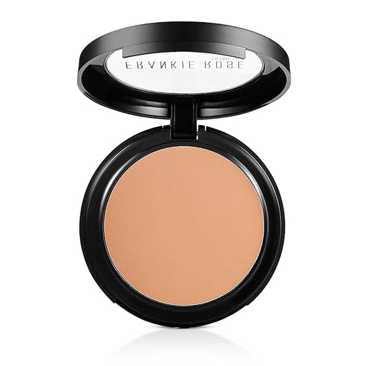 Frankie Rose Cosmetics Powder Foundation – Full Coverage Face Powder For Pores & Imperfections, Evens Out Skin Tone & Shine-Control | 58 Grams (Honey)-BrightBean Baby