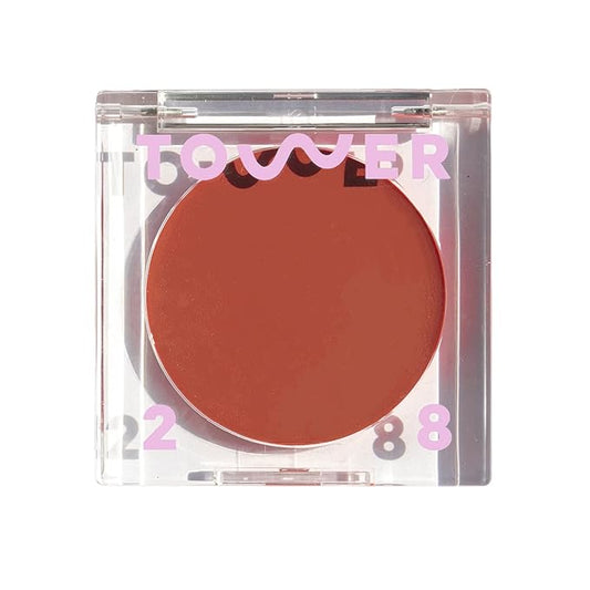 Tower 28 Beauty BeachPlease Cream Blush for Cheeks and Lips - Multi-Purpose Lip and Cheek Tint in Orange Blush - for Sensitive Skin – Color POWER HOUR, Luminous Finish-BrightBean Baby