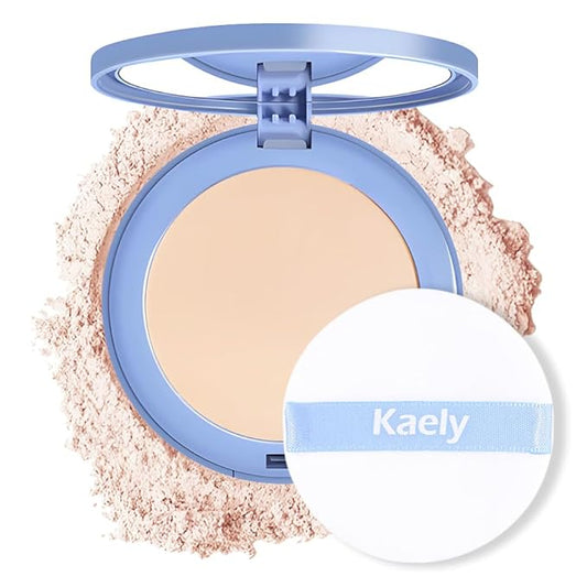 Oil Control Matte Perfection Face Pressed Powder, Matte Smooth Flawless Setting Powder Makeup, Polvo Compacto De Maquillaje, Waterproof Long Lasting, Cruelty Free, 0.35Oz(10 Porcelain, 1)-BrightBean Baby