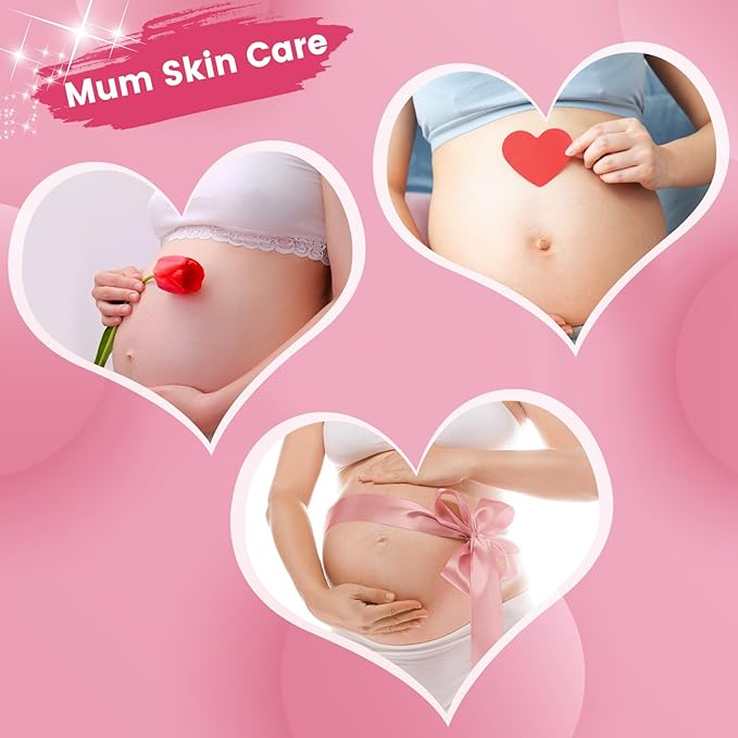 Stretch Mark Cream for Pregnancy - Brightening and Moisturizing with Collagen and Avocado Extract - Promotes Skin Elasticity and Fades Postpartum Stretch Marks - for Use on The Tummy, HIPS - 3.38 oz-BrightBean Baby