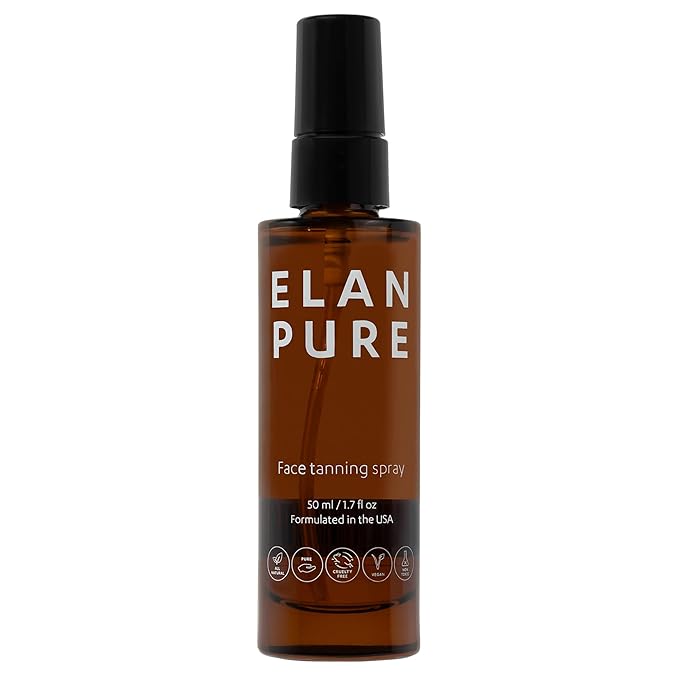 Face Tanning Mist, Organic Ingredients, Sunless Self Tanner, Bronzing, Hydrating, Steak-Free, Long Lasting Glow-BrightBean Baby