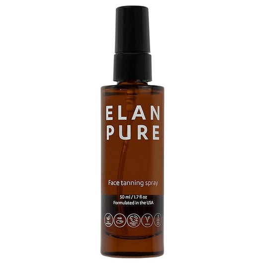 Face Tanning Mist, Organic Ingredients, Sunless Self Tanner, Bronzing, Hydrating, Steak-Free, Long Lasting Glow-BrightBean Baby