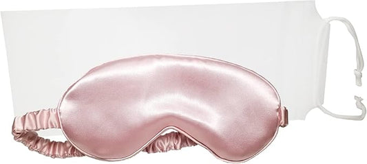 in Flight Mind Mulberry Silk Sleep Mask, Eye Mask for Sleeping with Elastic Headband, Super Soft Sleeping Mask,Comfortable Silk Eye Sleep Mask, Sleep Eye Mask for Night Sleeping, Travel, Nap(Pink)-BrightBean Baby