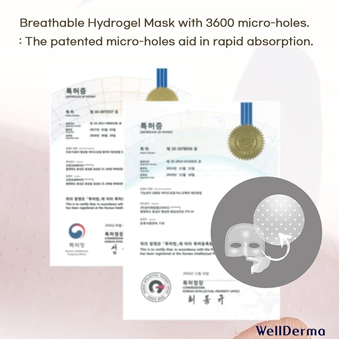 WELLDERMA Premium Retinol Collagen Restore Fitting Mask 4EA - Korean Collagen Face Mask for all around care, Wrinkles, Elasticity, Brightening, Deep Hydration, Face mask Skin Care-BrightBean Baby