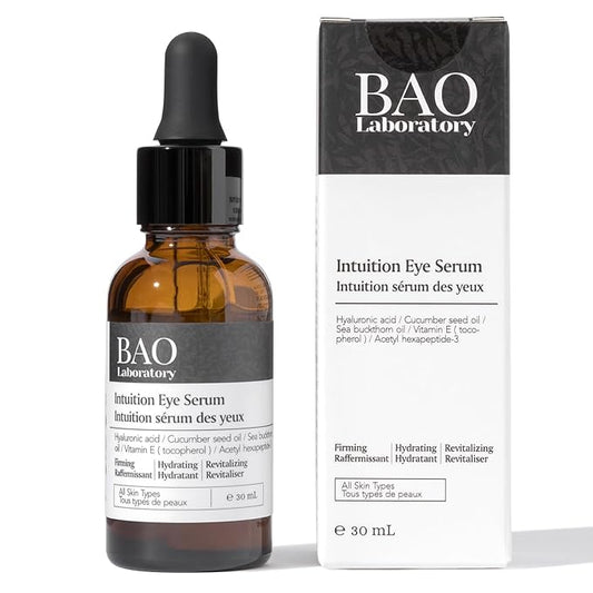 Intuition Eye Serum | Vitamin E, Cucumber Seed Oil And Hyaluronic Acid | Eye Serum for Wrinkles, Finelines and Dark Spots | Best Eye Serum For All Skin Types (30 ML)-BrightBean Baby