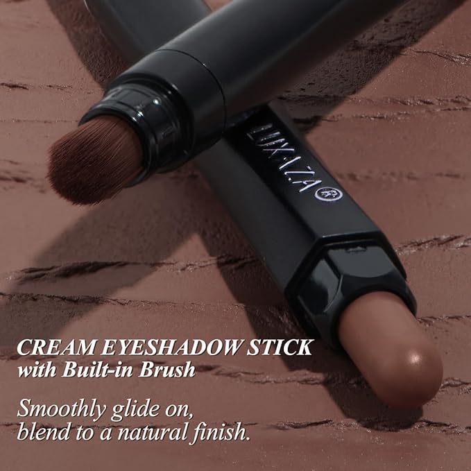 6PCS Neutral Eyeshadow Stick Makeup Set, Matte Cream Eye Shadow Eyeliner Brightener Pencil Crayon - B3 Iced Oat-BrightBean Baby