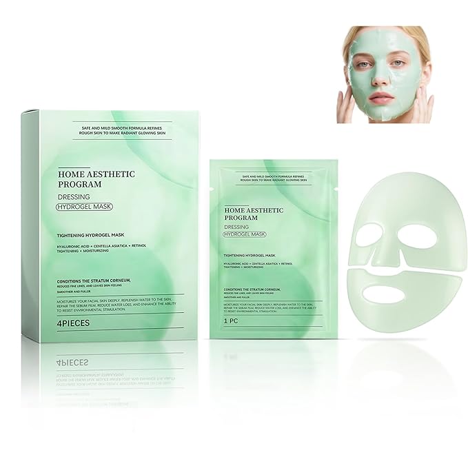 YIKESHU Retinol Collagen Face Mask – Korean Tightening Hydrogel Overnight Mask, Deep Moisturizing & Elasticity Boost, Long-Lasting Hydration & Brightening Skin (Retinol Collagen Face Mask)-BrightBean Baby