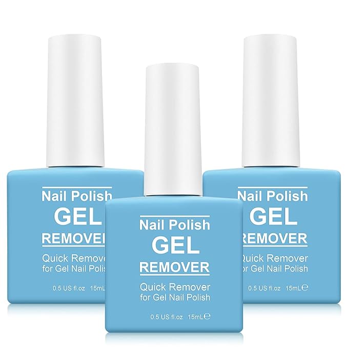 Gel Polish Remover for Nails (3Pack), Nail Polish Remover Tools Quick & Easy Remove Gel Polishs in 3-5 Minutes at Home, Don't Hurt Nails-BrightBean Baby