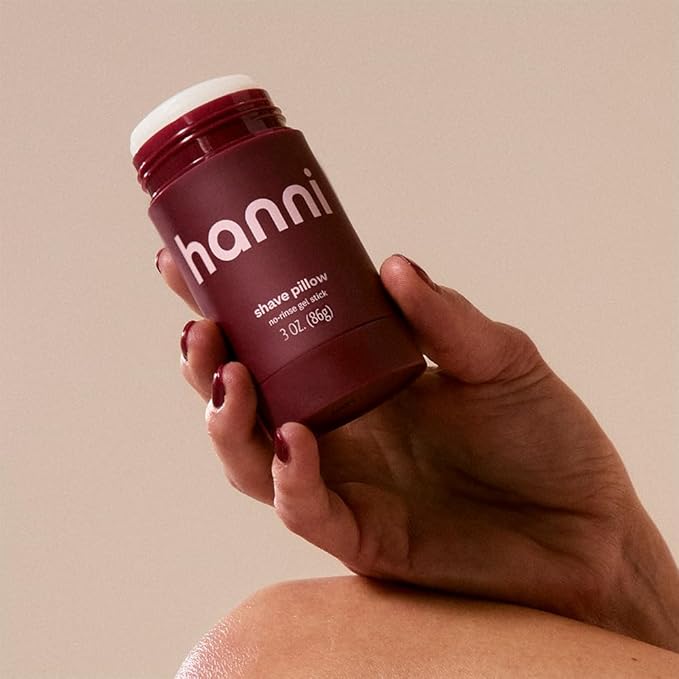 HANNI Shave Pillow, Shaving Gel for Women and Men, Hair Removal Products for Pubic, Body Hair or Legs, In-Shower/Waterless Razor, Travel Friendly Skin Care Moisturizer, Women's Grooming, 3 oz-BrightBean Baby