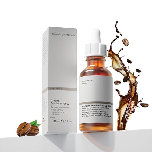 The Caffeine Solution 5% + EGCG，Reduces Appearance of Eye Contour Pigmentation and Puffiness，Under Eye Serum (30ml) Caffeine For Face Moisturizing Serum (1)-BrightBean Baby