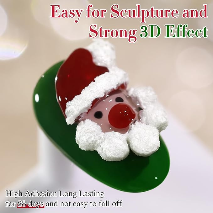 Double Rhythm 3D Nail Gel Solid Sculpting Gel for Nail Art Non-Sticky Hard Gel for Building Carving Molding Nail Extension Soak Off UV/LED Salon Home DIY 0.5 Oz (Gypsum White)-BrightBean Baby