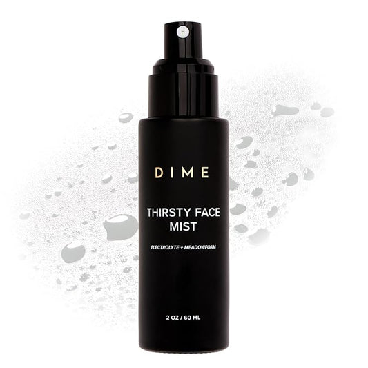 Dime Beauty Thirsty Face Mist with Electrolytes, Meadowfoam, and Sea Buckthorn, Hydrating Facial Spray, 2 oz / 60 ml-BrightBean Baby