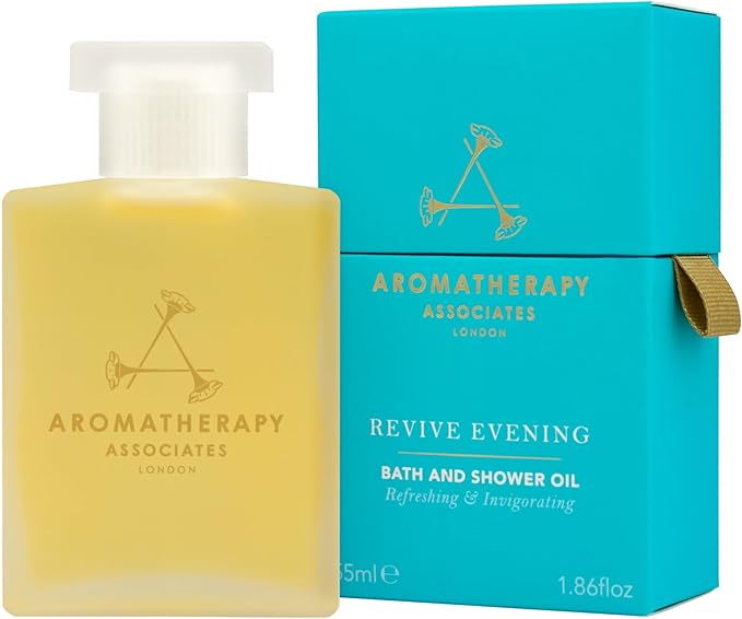 Aromatherapy Associates Revive Evening Bath and Shower Oil – Natural Hydrating Oil with 3 Essential Oils to Refresh Mind, Body, and Spirit (1.86 oz)-BrightBean Baby