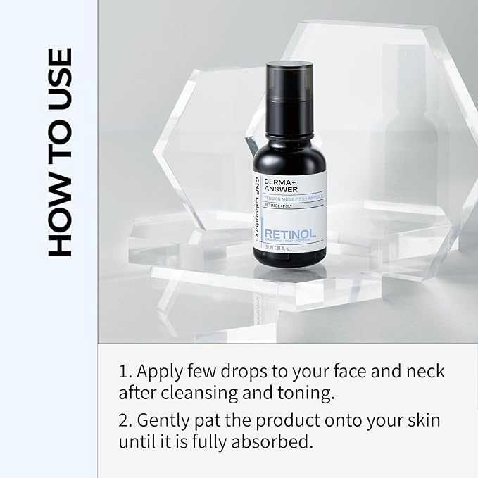 CNP Retinol PCL Eye Treatment Serum (1.01 fl.oz/ 30ml) - DermaAnswer Tension Angle-Fit Ampule, Under Eye Tightening, Firming, Korean Night Skincare, Fine Lines and Dark Circles-BrightBean Baby