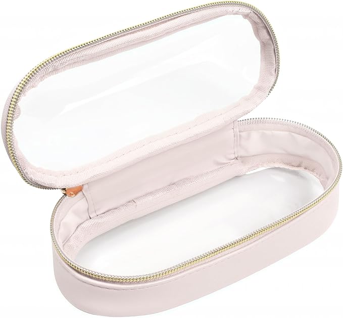 Clear Makeup Bag Small, TSA Approved Portable Toiletry Bag with Zipper Cosmetic Travel Bag Makeup Organizer Case Mini Makeup Pouch for Purse Car Organizer Bag for Women Men-BrightBean Baby