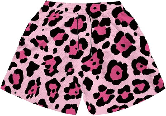 Fashion Funny Animal Printing Swim Trunks 5 inch Inseam Quick Dry Active Board Shorts for Men-BrightBean Baby