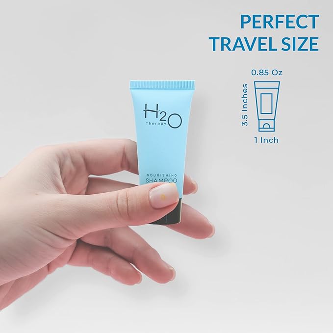 H2O Therapy Shampoo, Travel Size Hotel Hospitality, 0.85 oz (Case of 300)-BrightBean Baby