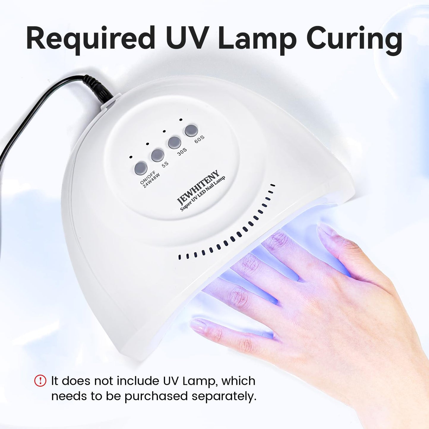 JEWHITENY 10ML Top Coat Nail Polish High Gloss Shine Finish No Wipe No Dip Long Lasting Gel Nail Polish Professional DIY Need U V Lamp Curing-BrightBean Baby