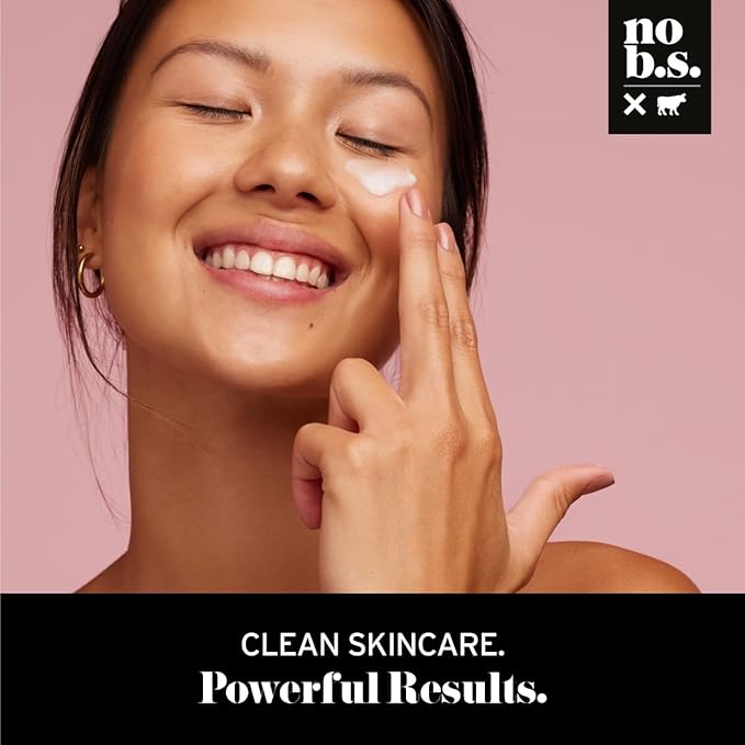 No B.S. (No Bad Stuff) Skincare Minis Kit, Vitamin C & E Serum with Hyaluronic Acid, Retinol Night Cream, Caffeine Eye Cream & Invisible, Waterproof Acne Patches, 4 Product Trial Size-BrightBean Baby