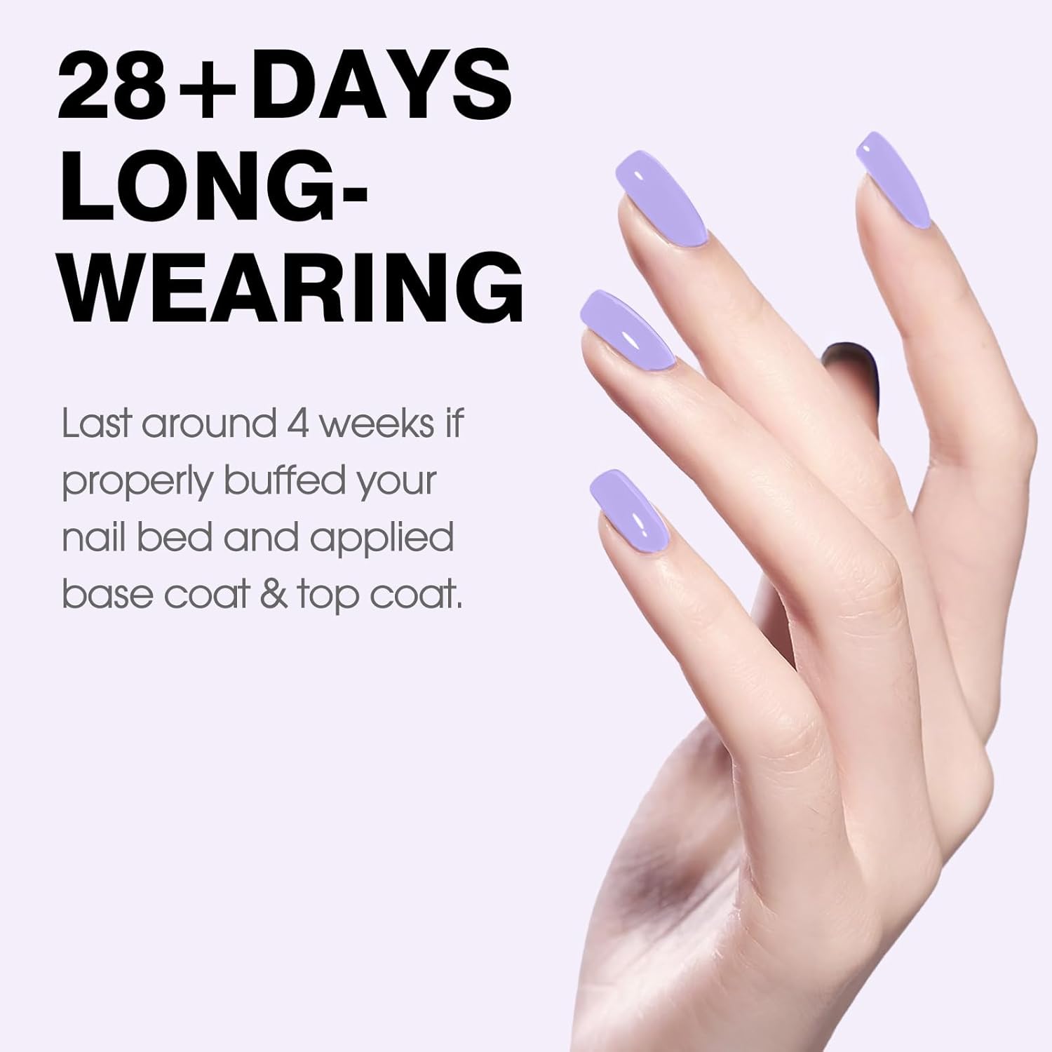 CANNI Purple Gel Polish, 1Pcs Gel Polish Purple Color Pale Violet Nail Polish Gel High Gloss Soak Off U V Gel Nail French Nail Manicure Salon DIY-BrightBean Baby