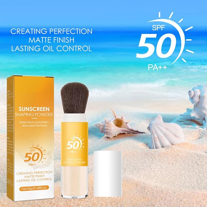 Mineral Sunscreen Setting Powder, Face Powder, Translucent Oil Control Natural Matte Finish, Lightweight Long Lasting Smooth Breathable for All Skin-BrightBean Baby