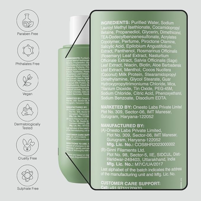 Bare Anatomy Expert Anti-Dandruff Shampoo Targets Oily Scalp And Sheds Dry Flakes Clears away dandruff flakes Relieves from excessive oil 8.4 Ounce-BrightBean Baby