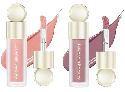 2 Colors Liquid Blush,Soft Cream Face Blush, Dewy Cheek Tint, Long Lasting Natural Matte Finish Looking,Moisturizing Lightweight Blendable Feel (01-BLISS / 03 - HOPE)-BrightBean Baby