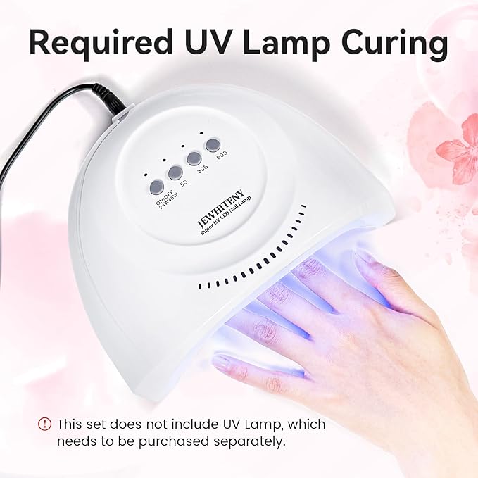 JEWHITENY Poly Extension Gel Nail Set Clear White Pink Poly Nail Gel With Base Coat Top Coat for Finger Art and Home DIY French Manicure Need U V Lamp Curing-BrightBean Baby