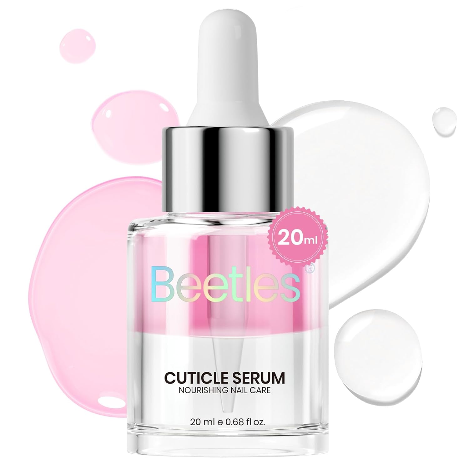 Beetles Cuticle Oil For Nails - 20ml Nail Care Strengthener Oil Stronger Nails Spa and Hand Manicure Essentials Damaged Cuticles for Repaired Thin Nails Nourish Home Nail Gfit for Women-BrightBean Baby