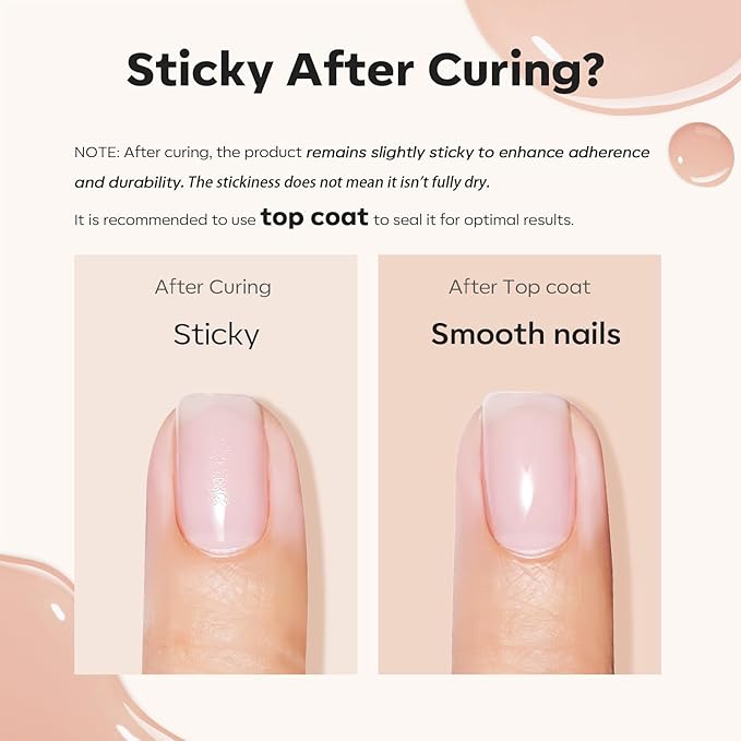 modelones 8-in-One Builder Nail Gel, Neutral Nude Builder for Thickening, LED Lamp Cured Hard Strengthener Extension Color Base Rhinestone Glue Gel Polish in a Bottle for DIY Home Salon-BrightBean Baby