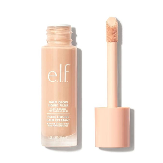 e.l.f. Halo Glow Liquid Filter, Complexion Booster For A Glowing, Soft-Focus Look, Infused With Hyaluronic Acid, Vegan & Cruelty-Free, 1 Fair-BrightBean Baby