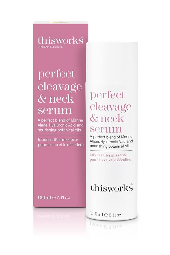 This Works Perfect Cleavage & Neck Serum with Marine Algae & Hyaluronic Acid – Neck Cream Firms & Hydrates – 5 fl oz-BrightBean Baby