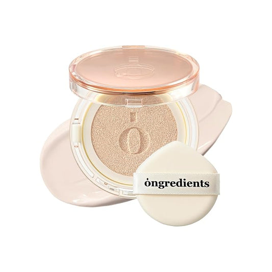 Skin Barrier Glow Cover Cushion, All-day Coverage, Glow Finish, Lightweight, Skincare-Like Texture, Non-cakey Makeup, Korean Cushion Foundation (#13C First Snow, 0.15 oz)-BrightBean Baby