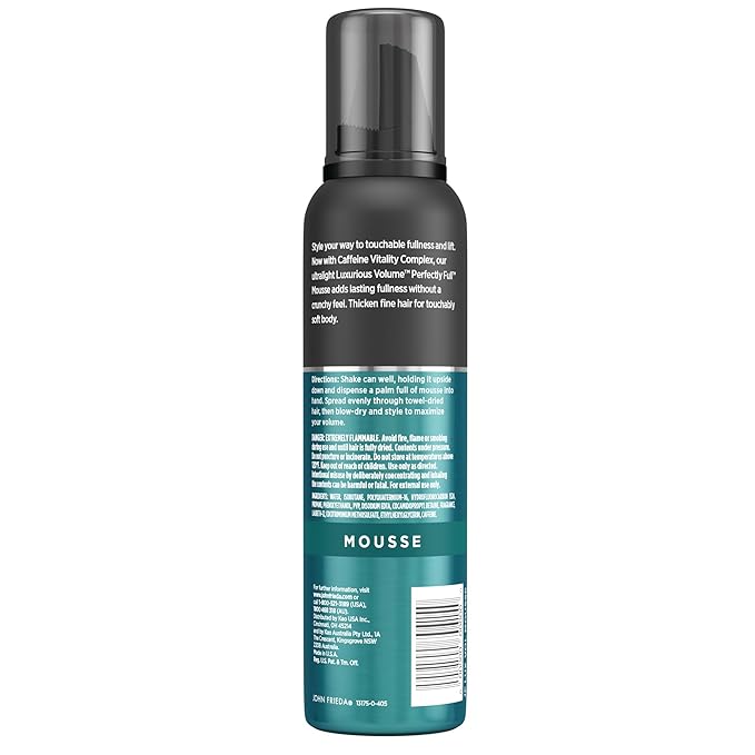John Frieda Volume Lift Air Whipped Foam, Volumizing Hair Mousse with Air-Silk Technology for Fine or Flat Hair, Adds Lasting Body and Fullness with flexibile Hold, 7.5 Oz-BrightBean Baby