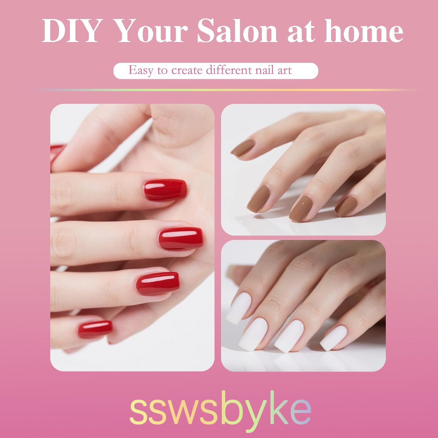 Extra Short Straight Nail Tips, SSWSBYKE 300pcs 15 Sizes Soft Gel Acrylic Nail Tips for Full Cover Pre-Shaped Fake Nails Tips Half Matte Press On Nails for Extension Home DIY Salon-BrightBean Baby