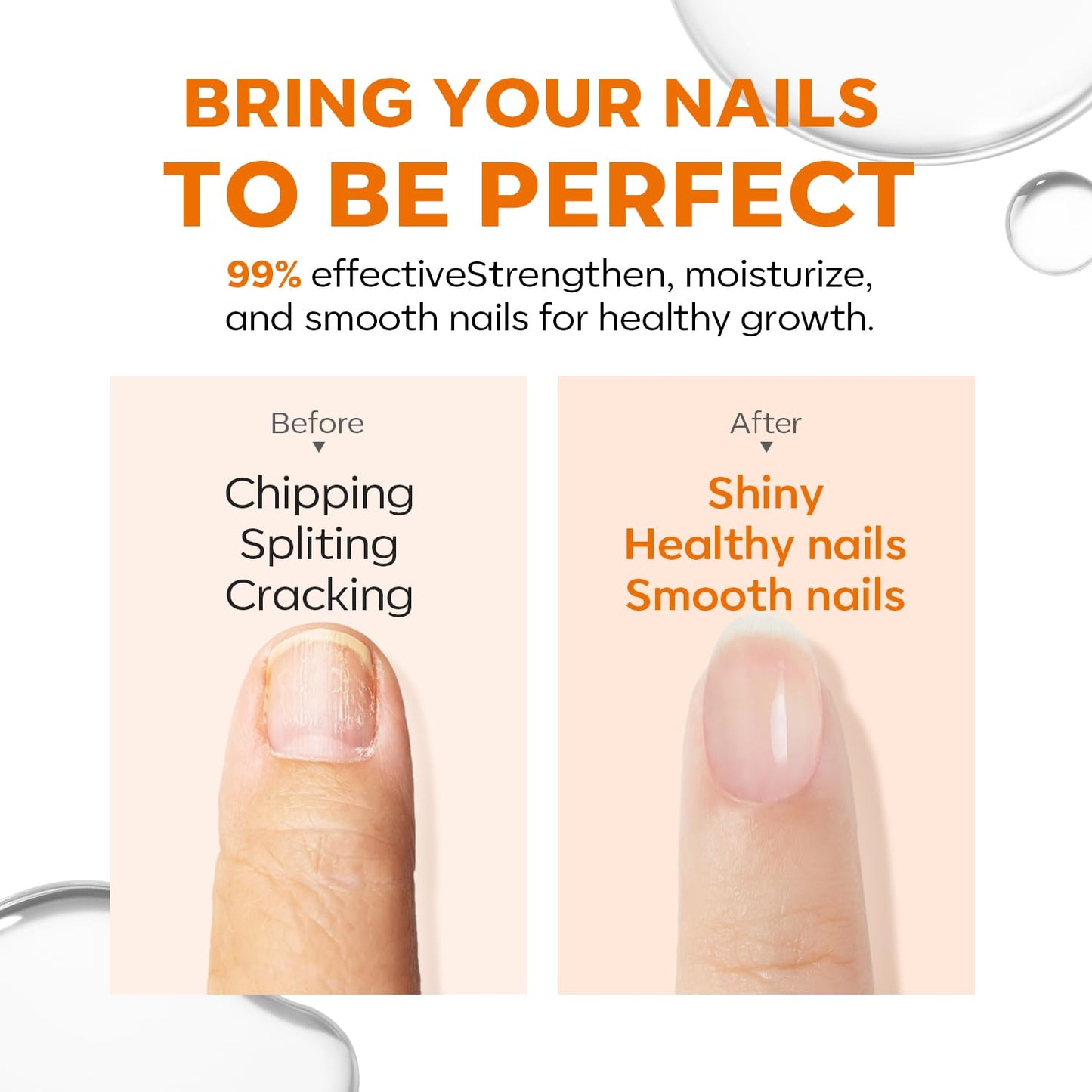 modelones Nail Strengthener Clear Nail Polish Repair for Damaged Nail Hardener Extra Strong and Growth Crystal Clear 15ml-BrightBean Baby