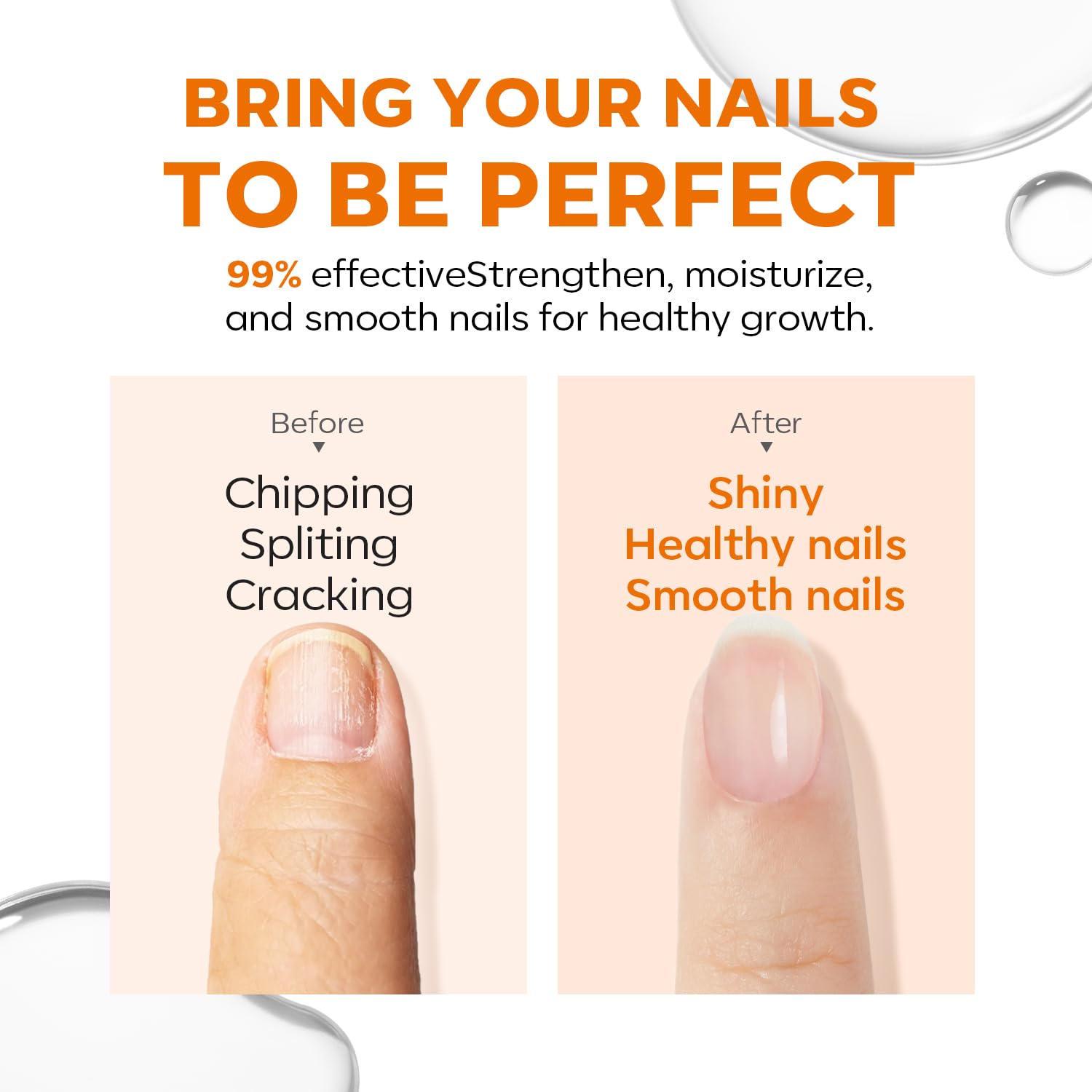 modelones Nail Strengthener Clear Nail Polish Repair for Damaged Nail Hardener Extra Strong and Growth Crystal Clear 15ml-BrightBean Baby