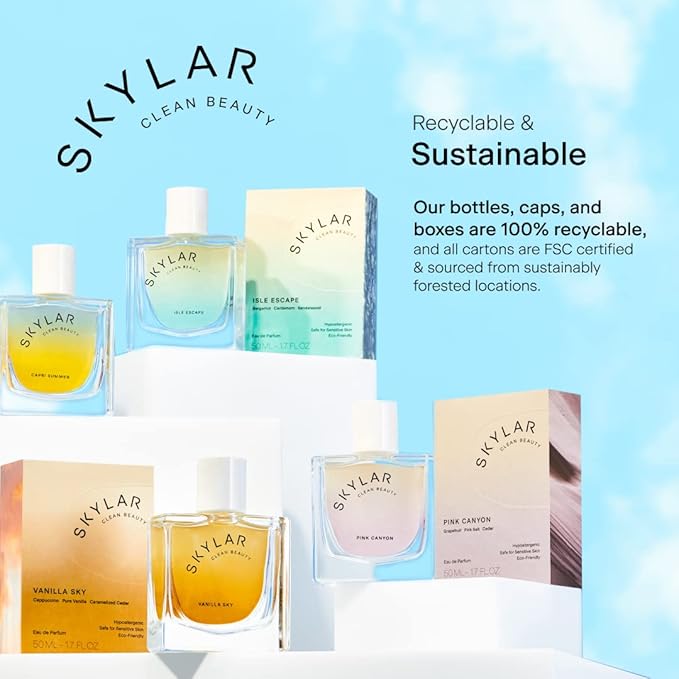 Skylar Salt Air Eau de Parfum - Hypoallergenic & Clean Perfume for Women & Men, Vegan & Safe for Sensitive Skin - Fresh Perfume with Notes of Driftwood, Sea Salt & Seaweed - 10mL /0.33 Fl oz-BrightBean Baby