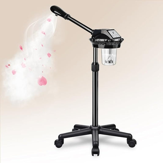 Professional Facial Steamer,vaporizador Facial Adjustable Height and Angle,More Steam, Hot Mist Facial Humidifier Atomizer for Spa Beauty, Home Use-BrightBean Baby