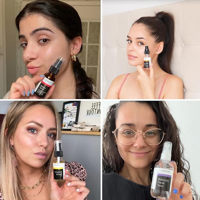 YEOUTH Skin Care Set: Retinol Serum with Hyaluronic Acid, Vitamin C & Super Face Serum, Cleanser, Toner, Eye Gel, Neck Cream, Face Cream 8-Piece Skincare Kit For Women-BrightBean Baby