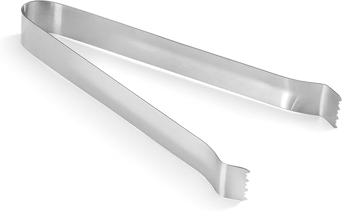 New Star Foodservice 42269 Restaurant-Grade Pom Tong, Stainless Steel, 6.5 inch, Set of 6, Silver