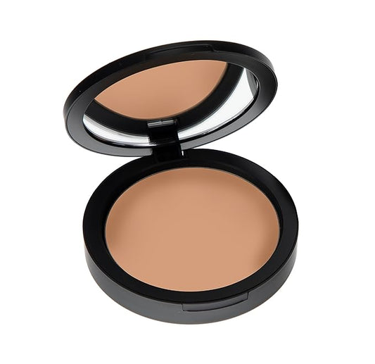 Mineral Dual Powder in Craving (Medium/Dark) | 4-in-1 Pressed Mineral Foundation with SPF 15 for Flawless Glow & Soft Looking Skin | Oil Free, Talc Free, Gluten Free | 0.45 Oz | by Mommy Makeup-BrightBean Baby