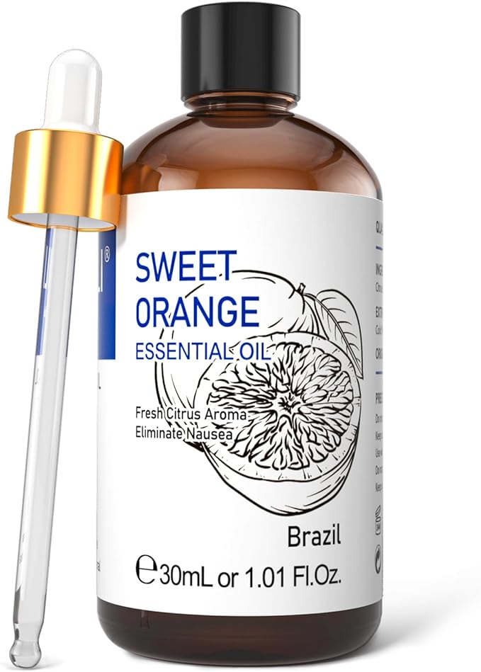 HIQILI 30ML Sweet Orange Essential Oil - Pure and Natural for Diffuser, Skin - 1 Fl Oz-BrightBean Baby